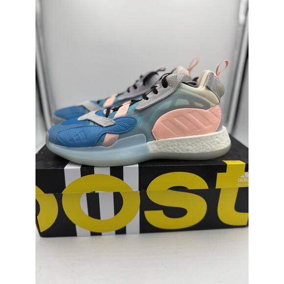 Size 10 - adidas ZoneBoost Aeroblue Clear Orange bs905 - Picture 2 of 8